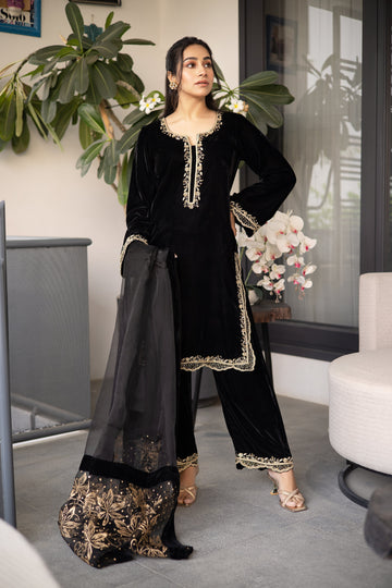 Black Velours Noir HAND MADE