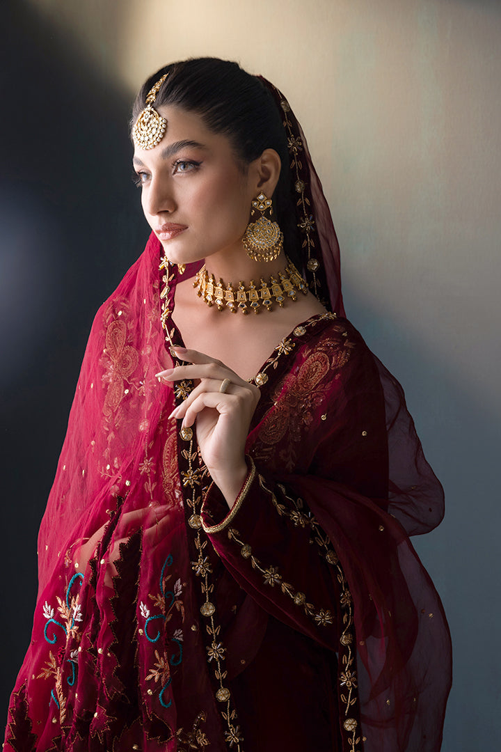 Rouge pishwas HAND MADE